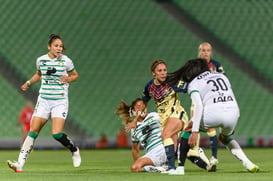 Santos vs America J9 C2022 Liga MX femenil @tar.mx