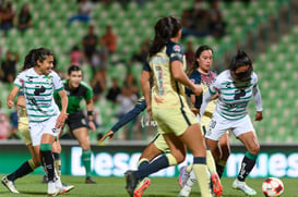 Santos vs America J9 C2022 Liga MX femenil @tar.mx