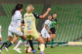 Santos vs America J9 C2022 Liga MX femenil @tar.mx