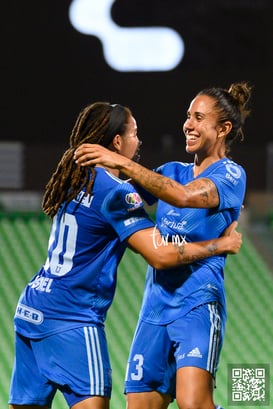 Festejo de gol de Mia, Mia Fishel, Bianca Sierra @tar.mx