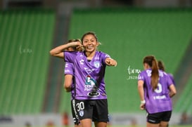 festejo de gol Pachuca, Esbeydi Salazar @tar.mx