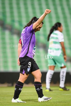 festejo de gol Pachuca, Verónica Corral @tar.mx