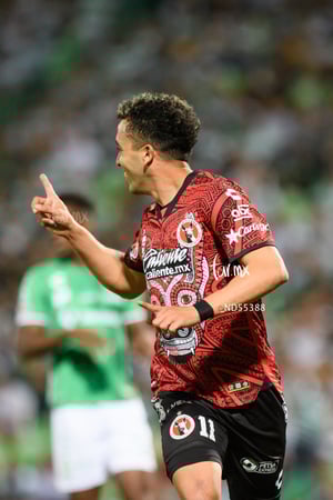 festejo de gol Lucas, Lucas Rodríguez