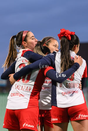 festejo de gol, Daniela Delgado, Damaris Godínez