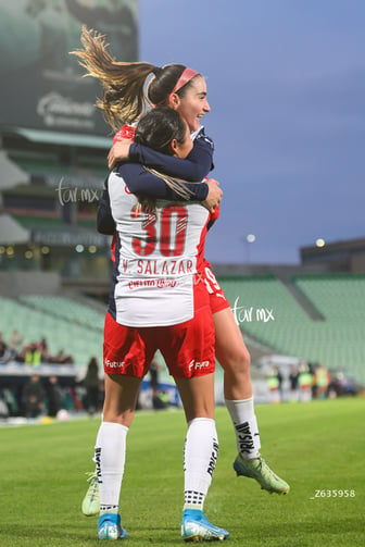 festejo de gol, Daniela Delgado, Esbeydi Salazar