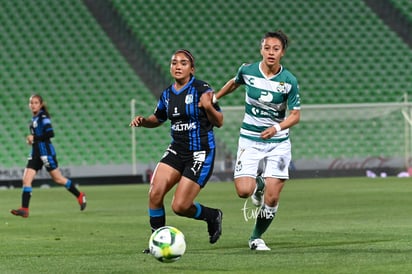 Daniela Vázquez, Brenda Guevara » Santos vs Querétaro J14 C2019 Liga MX Femenil