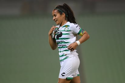festejo gol de Peraza, Cinthya Peraza