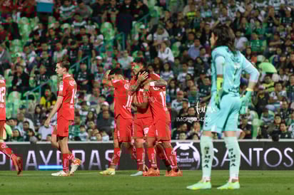 festejo de gol de Toluca, Brian García » Santos vs Toluca J7 C2023 Liga MX