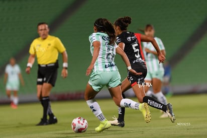 Michel Ruiz, María Sainz | Santos vs Atlas femenil