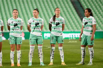 Katia Estrada, Arlett Tovar, Natalia Miramontes, Sofía Garcí | Santos vs Cruz Azul femenil