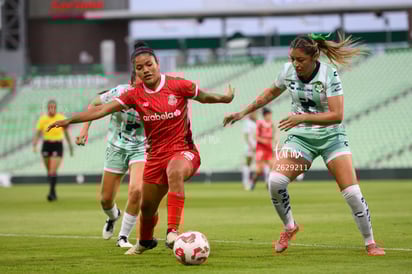 Alessandra Ramirez, Mariel Román | Santos Laguna vs Toluca FC femenil
