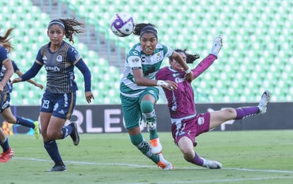 Cintia Monreal, Karen Vázquez, Estela Gómez | Santos vs Atlético San Luis jornada 16 apertura 2019 Liga MX femenil