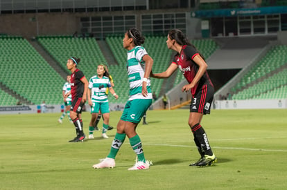 María Pérez, Estela Gómez | Santos vs Atlas jornada 8 apertura 2019 Liga MX femenil