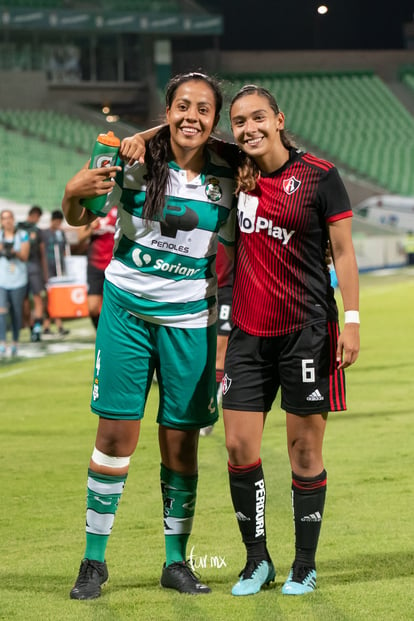 Zellyka Arce, Arlett Tovar | Santos vs Atlas jornada 8 apertura 2019 Liga MX femenil