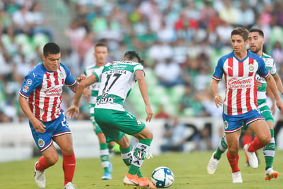 Michael Pérez, Isaác Brizuela, Gerardo Arteaga | Santos vs Chivas jornada 1 apertura 2019 Liga MX