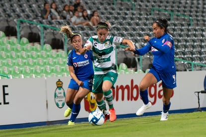 Rubí Ruvalcaba, Jessica Tenorio, Daniela Delgado | Santos vs Cruz Azul jornada 10 apertura 2019 Liga MX femenil