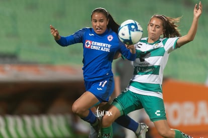 Wendy Jimenez, Karyme Martínez | Santos vs Cruz Azul jornada 10 apertura 2019 Liga MX femenil