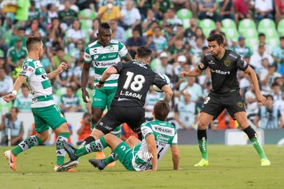 Ulíses Rivas, Fernando Gorriarán | Santos vs FC Juárez jornada 3 apertura 2019 Liga MX