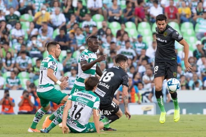 Eryc Castillo, Fernando Gorriarán, Ulíses Rivas | Santos vs FC Juárez jornada 3 apertura 2019 Liga MX