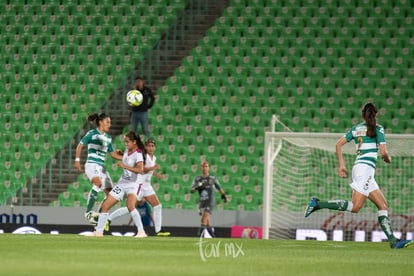 Brenda Guevara, Perla Navarrete | Santos vs León J6 C2019 Liga MX Femenil