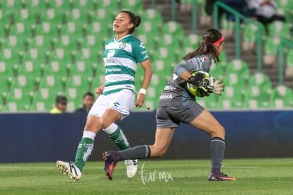 Brenda Guevara, Sandra Lozano | Santos vs León J6 C2019 Liga MX Femenil