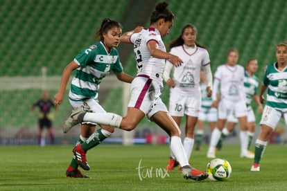 Alexxandra Ramírez, Karla Zempoalteca | Santos vs León J6 C2019 Liga MX Femenil