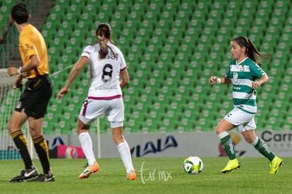 Michelle González, Daniela Delgado, | Santos vs León J6 C2019 Liga MX Femenil