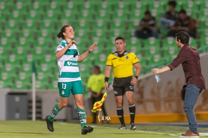 celebración, Isela Ojeda | Santos vs Monterrey jornada 6 apertura 2019 Liga MX femenil