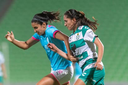 Mariana Cadena, Karla Martínez | Santos vs Monterrey jornada 6 apertura 2019 Liga MX femenil