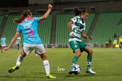 Ricla Rajunov, Nancy Quiñones | Santos vs Monterrey jornada 6 apertura 2019 Liga MX femenil