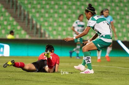 Mariana Zárraga, Estela Gómez | Santos vs Monterrey jornada 6 apertura 2019 Liga MX femenil