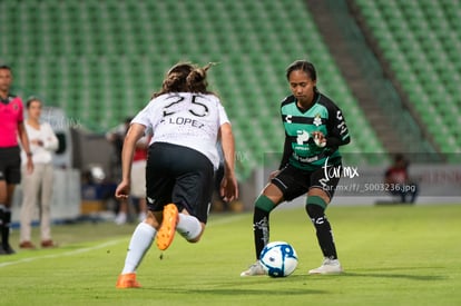 Olga Trasviña, Ana López | Santos vs Pachuca jornada 1 apertura 2019 Liga MX femenil