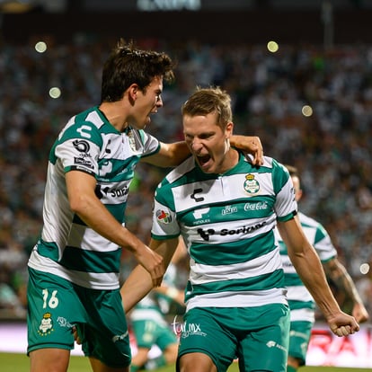 festejo de gol,  Furch, Julio Furch | Santos vs Pachuca jornada 9 apertura 2019 Liga MX