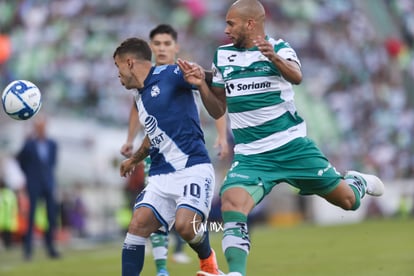 Matheus Doria, Christian Tabó | Santos vs Puebla jornada 4 apertura 2019 Liga MX