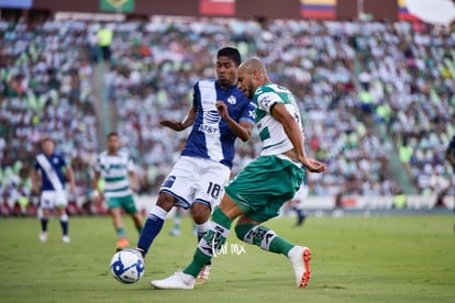 Matheus Doria, Christian Marrugo | Santos vs Puebla jornada 4 apertura 2019 Liga MX