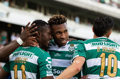 Celebración de gol de Marlos Moreno | Santos vs Pumas C2019