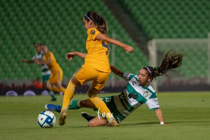 Ashly Martínez, Greta Espinoza | Santos vs Tigres jornada 3 apertura 2019 Liga MX femenil