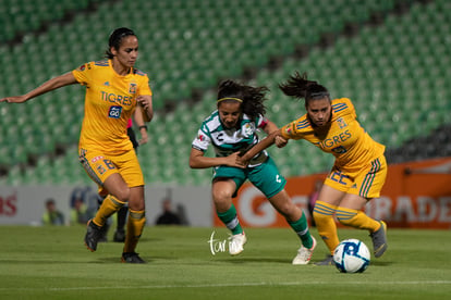 Cinthya Peraza, Selene Cortés, Christian Jaramillo | Santos vs Tigres jornada 3 apertura 2019 Liga MX femenil