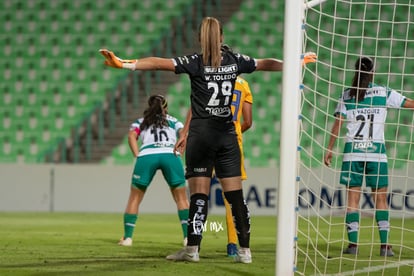 portera, Wendy Toledo | Santos vs Tigres jornada 3 apertura 2019 Liga MX femenil