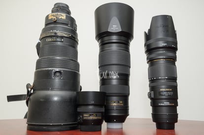 400mm, 50mm, 200-500mm, 70-200mm | Varias marzo