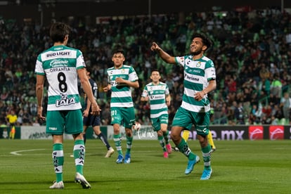 Festejo de gol, Eduardo Aguirre | Santos UNAM