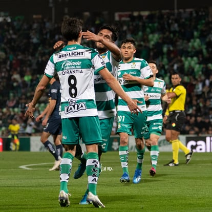 Festejo de gol, Eduardo Aguirre | Santos UNAM