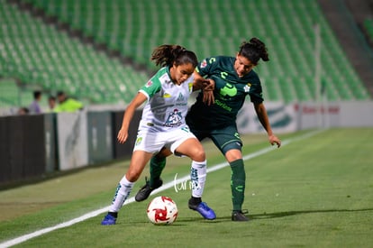 Montserrat Martinez, Esmeralda Zamarron | Santos vs Leon J8 C2020 Liga MX femenil