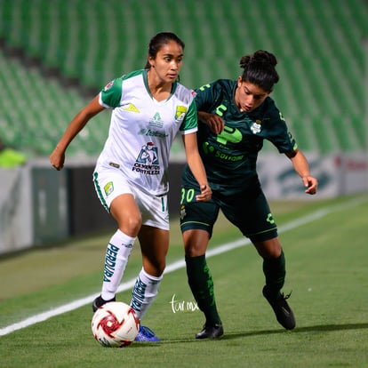 Montserrat Martinez, Esmeralda Zamarron | Santos vs Leon J8 C2020 Liga MX femenil