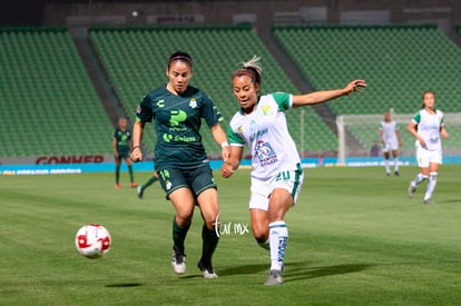 Itzia Tenahua, Katia Estrada | Santos vs Leon J8 C2020 Liga MX femenil