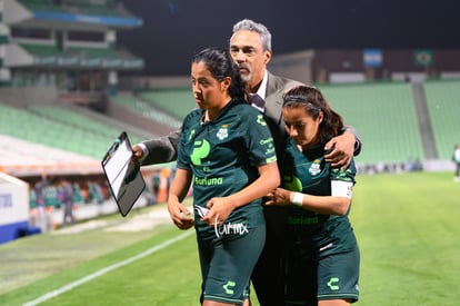 Martín Pérez, DT, Cinthya Peraza, Arlett Tovar | Santos vs Leon J8 C2020 Liga MX femenil