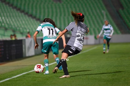 Brenda Pedroza, Nancy Quiñones | Santos vs Necaxa jornada 2 clausura 2019 Liga MX femenil