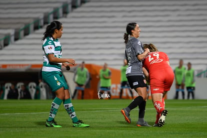 Saira López, Wendy Toledo, Arlett Tovar | Santos vs Necaxa jornada 2 clausura 2019 Liga MX femenil