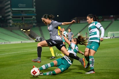 Saira López, Katia Estrada, Linda Valdéz | Santos vs Necaxa jornada 2 clausura 2019 Liga MX femenil