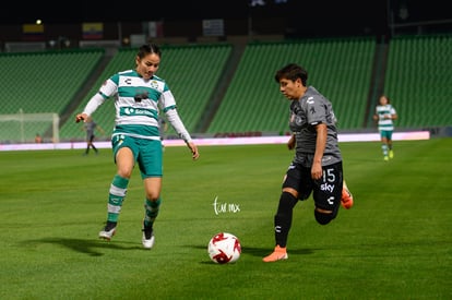 Dulce Alvarado, Katia Estrada | Santos vs Necaxa jornada 2 clausura 2019 Liga MX femenil